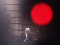 Andres Manuel Lopez Obrador, president of Mexico, during the inauguration ceremony of the Museo Vivo del Muralismo in Mexico City, Mexico, o...