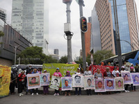 On September 25, 2024, mothers and fathers of the 43 disappeared students from Ayotzinapa protest at the Antimonument of the 43 in Mexico Ci...