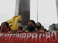 On September 25, 2024, comrades and parents of the 43 disappeared students from Ayotzinapa protest at the Antimonument of the 43 in Mexico C...