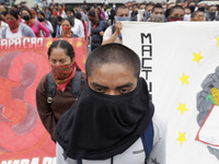 On September 25, 2024, comrades and parents of the 43 disappeared students from Ayotzinapa protest at the Antimonument of the 43 in Mexico C...