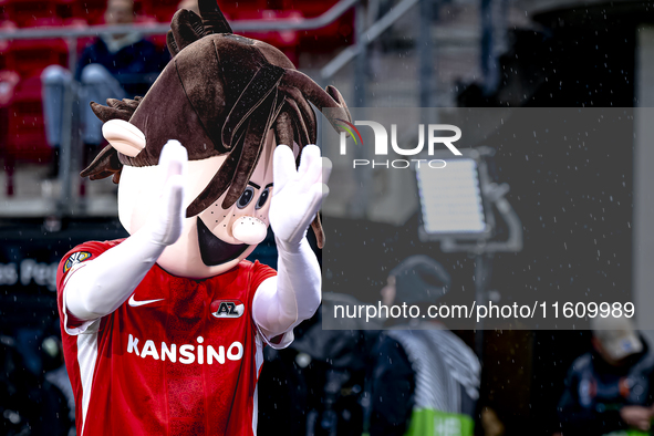 Mascot of AZ Alkmaar during the match AZ vs. Elfsborg at the AZ Stadium for the UEFA Europa League - League phase - Matchday 1 season 2024-2...