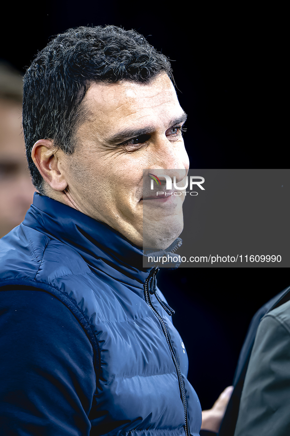 AZ Alkmaar trainer Maarten Martens during the match AZ - Elfsborg at the AZ Stadium for the UEFA Europa League - League phase - Matchday 1 s...