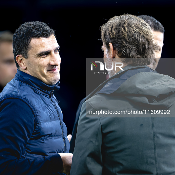 AZ Alkmaar trainer Maarten Martens during the match AZ - Elfsborg at the AZ Stadium for the UEFA Europa League - League phase - Matchday 1 s...