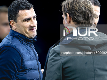 AZ Alkmaar trainer Maarten Martens during the match AZ - Elfsborg at the AZ Stadium for the UEFA Europa League - League phase - Matchday 1 s...