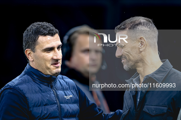 AZ Alkmaar trainer Maarten Martens during the match AZ - Elfsborg at the AZ Stadium for the UEFA Europa League - League phase - Matchday 1 s...