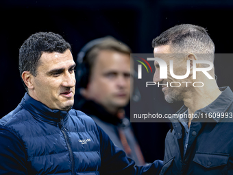 AZ Alkmaar trainer Maarten Martens during the match AZ - Elfsborg at the AZ Stadium for the UEFA Europa League - League phase - Matchday 1 s...