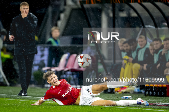 AZ Alkmaar midfielder Sven Mijnans during the match between AZ and Elfsborg at the AZ Stadium for the UEFA Europa League - League phase - Ma...