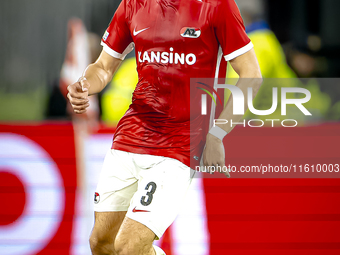 AZ Alkmaar midfielder Wouter Goes plays during the match AZ - Elfsborg at the AZ Stadium for the UEFA Europa League - League phase - Matchda...