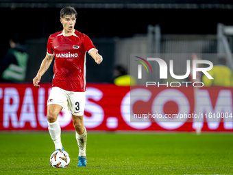 AZ Alkmaar midfielder Wouter Goes plays during the match AZ - Elfsborg at the AZ Stadium for the UEFA Europa League - League phase - Matchda...