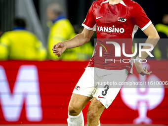 AZ Alkmaar midfielder Wouter Goes plays during the match AZ - Elfsborg at the AZ Stadium for the UEFA Europa League - League phase - Matchda...