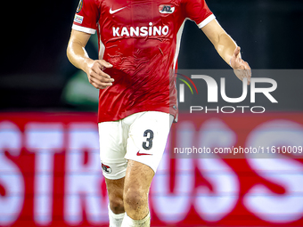 AZ Alkmaar midfielder Wouter Goes plays during the match AZ - Elfsborg at the AZ Stadium for the UEFA Europa League - League phase - Matchda...