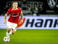 AZ Alkmaar midfielder Jordy Clasie plays during the match AZ - Elfsborg at the AZ Stadium for the UEFA Europa League - League phase - Matchd...