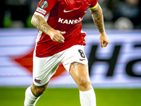 AZ Alkmaar midfielder Jordy Clasie plays during the match AZ - Elfsborg at the AZ Stadium for the UEFA Europa League - League phase - Matchd...