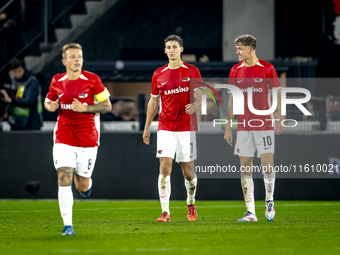 AZ Alkmaar forward Ruben van Bommel celebrates the goal during the match between AZ and Elfsborg at the AZ Stadium for the UEFA Europa Leagu...