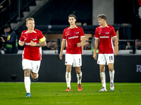 AZ Alkmaar forward Ruben van Bommel celebrates the goal during the match between AZ and Elfsborg at the AZ Stadium for the UEFA Europa Leagu...