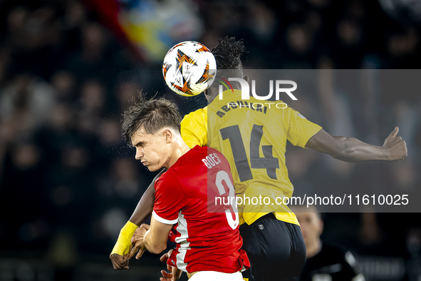 AZ Alkmaar midfielder Wouter Goes plays during the match AZ - Elfsborg at the AZ Stadium for the UEFA Europa League - League phase - Matchda...