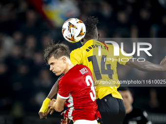 AZ Alkmaar midfielder Wouter Goes plays during the match AZ - Elfsborg at the AZ Stadium for the UEFA Europa League - League phase - Matchda...