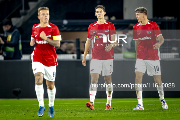 AZ Alkmaar forward Ruben van Bommel celebrates the goal during the match between AZ and Elfsborg at the AZ Stadium for the UEFA Europa Leagu...