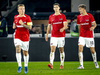 AZ Alkmaar forward Ruben van Bommel celebrates the goal during the match between AZ and Elfsborg at the AZ Stadium for the UEFA Europa Leagu...