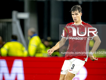 AZ Alkmaar midfielder Wouter Goes plays during the match AZ - Elfsborg at the AZ Stadium for the UEFA Europa League - League phase - Matchda...