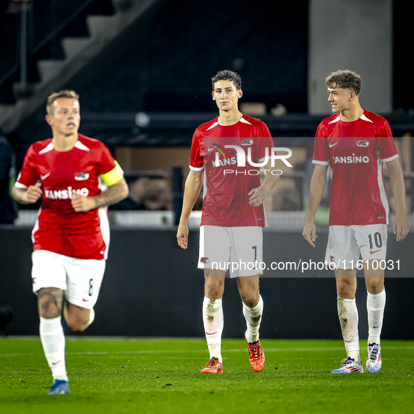 AZ Alkmaar forward Ruben van Bommel celebrates the goal during the match between AZ and Elfsborg at the AZ Stadium for the UEFA Europa Leagu...