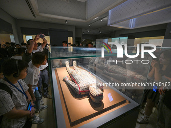 Visitors visit the Nanjing Museum in Nanjing, China, on September 26, 2024. By the end of August 2024, the 6,833 museums officially register...