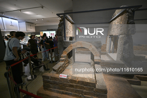 Visitors visit the Nanjing Museum in Nanjing, China, on September 26, 2024. By the end of August 2024, the 6,833 museums officially register...