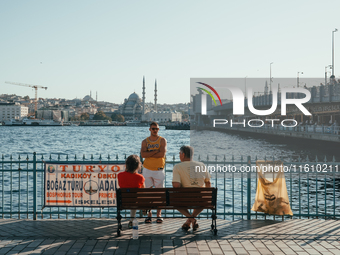 Daily life in Istanbul, Turkey, on September 25. People are in historical places of Istanbul. (