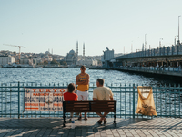 Daily life in Istanbul, Turkey, on September 25. People are in historical places of Istanbul. (