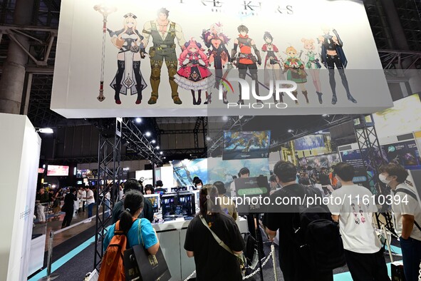 View of the 2024 Tokyo Game Show (TGS2024) in Tokyo, Japan, on September 26, 2024. 