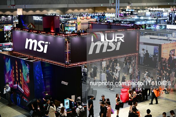 View of the 2024 Tokyo Game Show (TGS2024) in Tokyo, Japan, on September 26, 2024. 