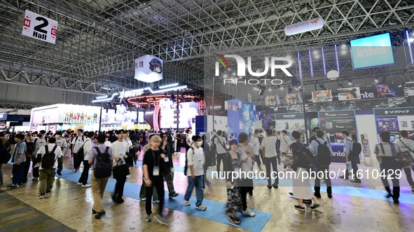 View of the 2024 Tokyo Game Show (TGS2024) in Tokyo, Japan, on September 26, 2024. 