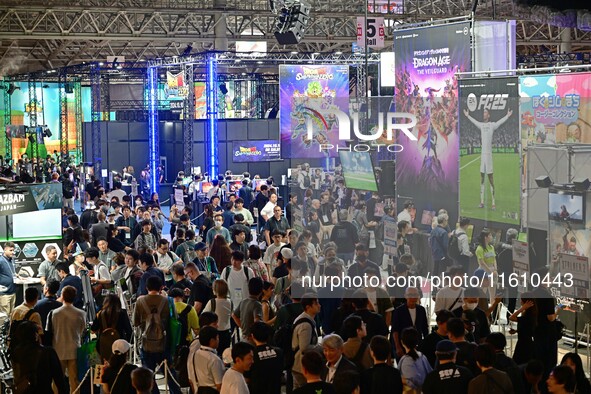 View of the 2024 Tokyo Game Show (TGS2024) in Tokyo, Japan, on September 26, 2024. 