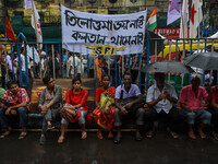 Various Left Front student organizations hold a protest demonstration in Kolkata, India, on September 26, 2024, against the rape and murder...