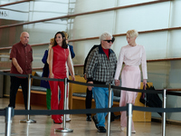 Pedro Almodovar, Tilda Swinton, Victoria Luengo, Raul Arevalo, Juan Diego Botto, and Melina Matthews attend the Photocall for ''La Habitacio...