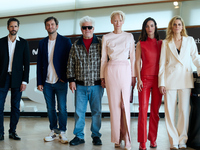 Pedro Almodovar, Tilda Swinton, Victoria Luengo, Raul Arevalo, Juan Diego Botto, and Melina Matthews attend the Photocall for ''La Habitacio...