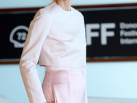 Tilda Swinton attends the Photocall for ''La Habitacion de al lado'' during the 72nd San Sebastian International Film Festival in San Sebast...