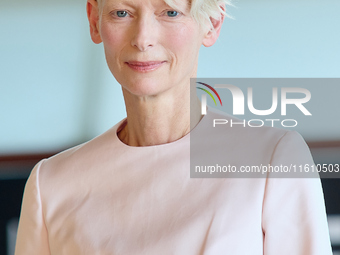 Tilda Swinton attends the Photocall for ''La Habitacion de al lado'' during the 72nd San Sebastian International Film Festival in San Sebast...