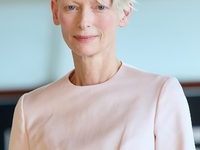 Tilda Swinton attends the Photocall for ''La Habitacion de al lado'' during the 72nd San Sebastian International Film Festival in San Sebast...