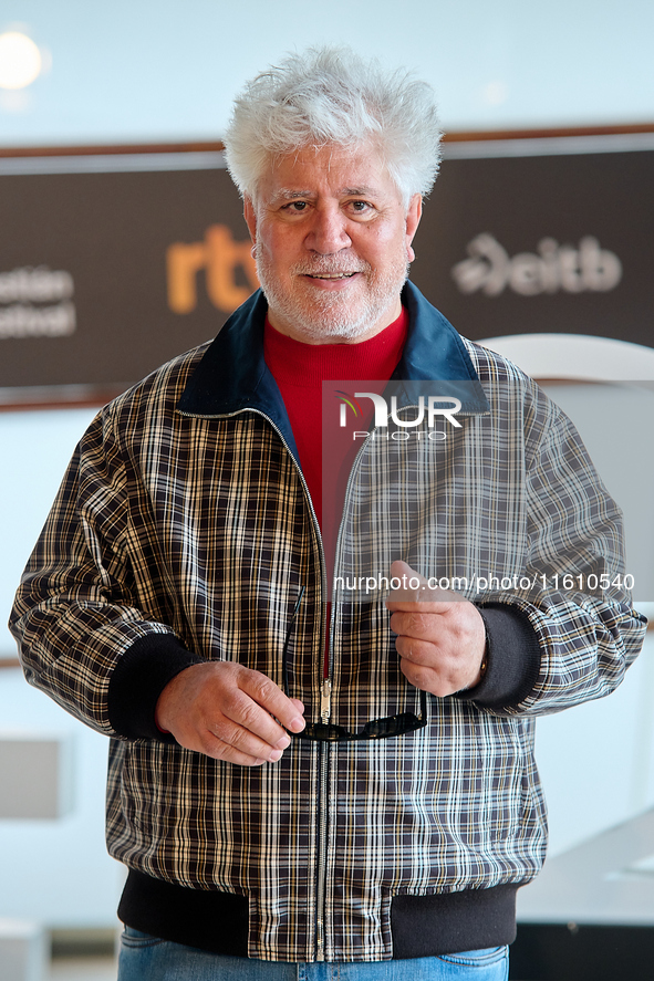 Pedro Almodovar attends the Photocall La Habitacion de al lado during the 72nd San Sebastian International Film Festival in San Sebastian, S...