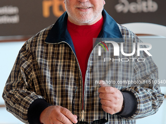 Pedro Almodovar attends the Photocall La Habitacion de al lado during the 72nd San Sebastian International Film Festival in San Sebastian, S...