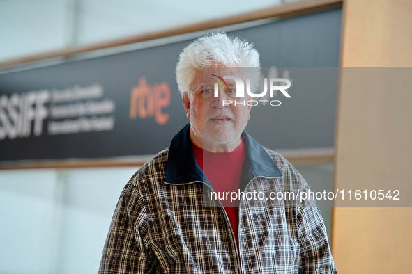 Pedro Almodovar attends the Photocall La Habitacion de al lado during the 72nd San Sebastian International Film Festival in San Sebastian, S...