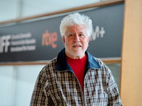 Pedro Almodovar attends the Photocall La Habitacion de al lado during the 72nd San Sebastian International Film Festival in San Sebastian, S...