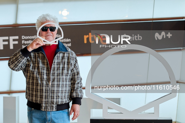 Pedro Almodovar attends the Photocall La Habitacion de al lado during the 72nd San Sebastian International Film Festival in San Sebastian, S...