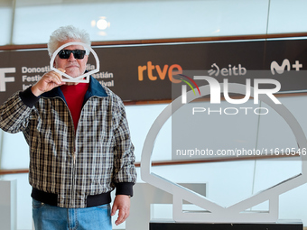 Pedro Almodovar attends the Photocall La Habitacion de al lado during the 72nd San Sebastian International Film Festival in San Sebastian, S...