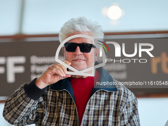 Pedro Almodovar attends the Photocall La Habitacion de al lado during the 72nd San Sebastian International Film Festival in San Sebastian, S...