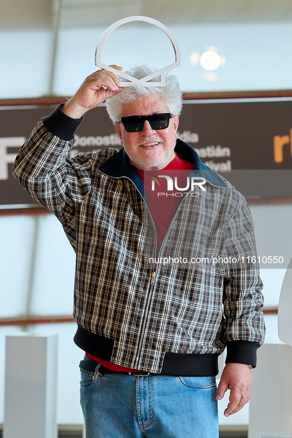 Pedro Almodovar attends the Photocall La Habitacion de al lado during the 72nd San Sebastian International Film Festival in San Sebastian, S...