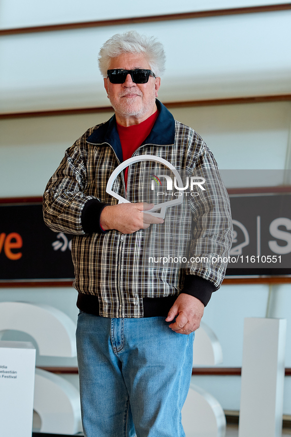 Pedro Almodovar attends the Photocall La Habitacion de al lado during the 72nd San Sebastian International Film Festival in San Sebastian, S...