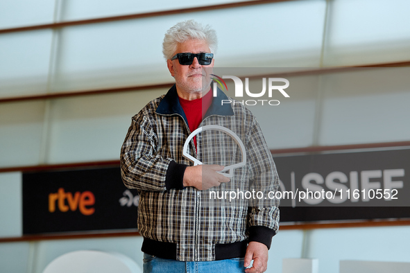 Pedro Almodovar attends the Photocall La Habitacion de al lado during the 72nd San Sebastian International Film Festival in San Sebastian, S...