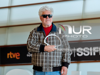 Pedro Almodovar attends the Photocall La Habitacion de al lado during the 72nd San Sebastian International Film Festival in San Sebastian, S...